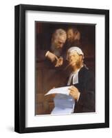 Instructing the Lawyer-Walter Jenks Morgan-Framed Giclee Print