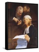 Instructing the Lawyer-Walter Jenks Morgan-Framed Stretched Canvas