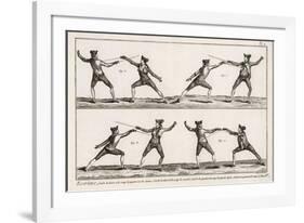 Instruction in the Art of Fencing. 2 of 9-null-Framed Photographic Print