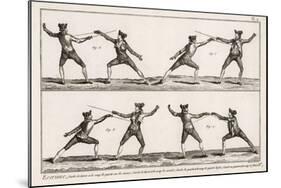 Instruction in the Art of Fencing. 2 of 9-null-Mounted Photographic Print