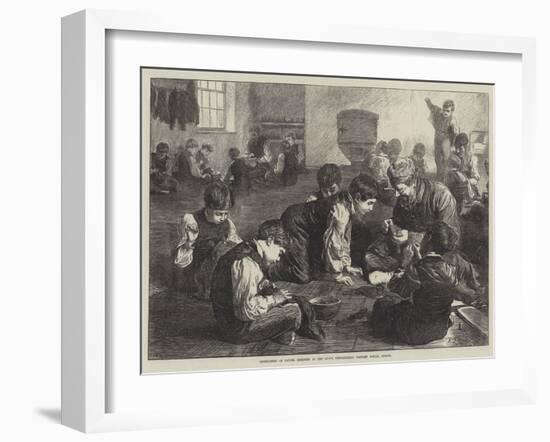 Instruction of Pauper Children in the South Metropolitan District School, Sutton-Robert Barnes-Framed Giclee Print