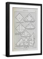 Instructions For Folding a Serviette Into the 'Bishop' Shape-Isabella Beeton-Framed Giclee Print