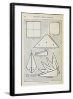 Instructions For Folding a Serviette Into 'The Cockscomb' Shape-Isabella Beeton-Framed Giclee Print