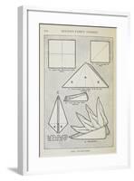 Instructions For Folding a Serviette Into 'The Cockscomb' Shape-Isabella Beeton-Framed Giclee Print