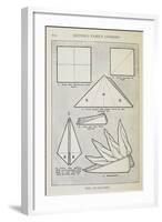 Instructions For Folding a Serviette Into 'The Cockscomb' Shape-Isabella Beeton-Framed Giclee Print