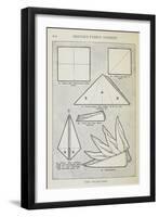 Instructions For Folding a Serviette Into 'The Cockscomb' Shape-Isabella Beeton-Framed Giclee Print