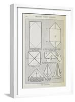 Instructions For Folding a Serviette Into the 'pyramid' Shape-Isabella Beeton-Framed Giclee Print