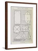 Instructions For Folding a Serviette Into the 'pyramid' Shape-Isabella Beeton-Framed Giclee Print