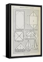 Instructions For Folding a Serviette Into the 'pyramid' Shape-Isabella Beeton-Framed Stretched Canvas