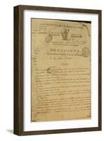 Instructions to Soldiers Issued by Napoleon as General of the Italian Army, 20th May 1796-French School-Framed Giclee Print