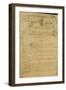 Instructions to Soldiers Issued by Napoleon as General of the Italian Army, 20th May 1796-French School-Framed Giclee Print