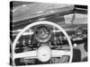 Instrument Panel of New Ford Sedan, Having Big Speedometer and Minimal Ornamentation-William Sumits-Stretched Canvas