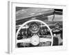 Instrument Panel of New Ford Sedan, Having Big Speedometer and Minimal Ornamentation-William Sumits-Framed Photographic Print