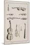 Instruments Played with a Bow, from the Encyclopedia of Denis Diderot-Robert Benard-Mounted Giclee Print