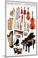 Instruments Symphony Orchestra-null-Mounted Poster