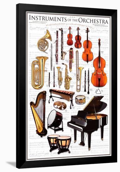 Instruments Symphony Orchestra-null-Framed Poster