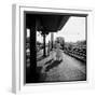 Insurance Broker Charles Hoffman's Wife Bringing Children to Train Station to Wait for His Arrival-Nina Leen-Framed Photographic Print