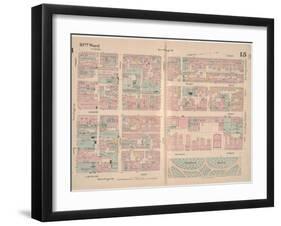 Insurance Map of the City of Philadelphia; Volume 2, Plate15, 1887-Ernest Hexamer-Framed Giclee Print