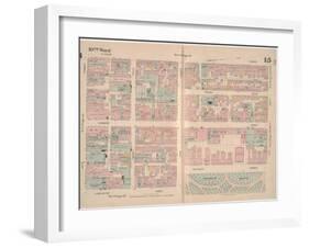 Insurance Map of the City of Philadelphia; Volume 2, Plate15, 1887-Ernest Hexamer-Framed Giclee Print