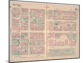 Insurance Map of the City of Philadelphia; Volume 2, Plate15, 1887-Ernest Hexamer-Mounted Giclee Print