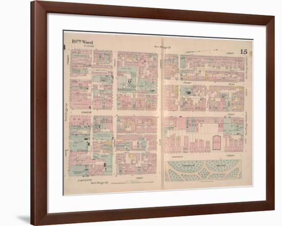 Insurance Map of the City of Philadelphia; Volume 2, Plate15, 1887-Ernest Hexamer-Framed Giclee Print