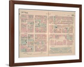 Insurance Map of the City of Philadelphia; Volume 2, Plate15, 1887-Ernest Hexamer-Framed Giclee Print