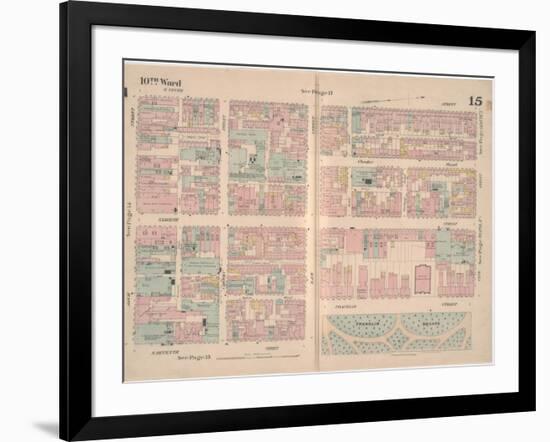 Insurance Map of the City of Philadelphia; Volume 2, Plate15, 1887-Ernest Hexamer-Framed Giclee Print