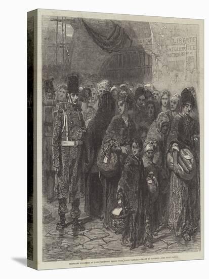 Insurgent Prisoners at Paris Receiving Relief from their Families-null-Stretched Canvas