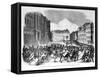Insurrection in Berlin in April 1848, Illustration from "Illustrierte Zeitung"-null-Framed Stretched Canvas
