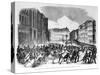 Insurrection in Berlin in April 1848, Illustration from "Illustrierte Zeitung"-null-Stretched Canvas