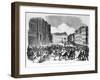 Insurrection in Berlin in April 1848, Illustration from "Illustrierte Zeitung"-null-Framed Giclee Print