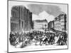 Insurrection in Berlin in April 1848, Illustration from "Illustrierte Zeitung"-null-Mounted Giclee Print