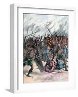 Insurrection in Manpur, India, 1891-Henri Meyer-Framed Giclee Print