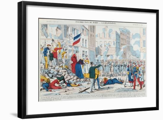 Insurrection of Paris, the Deliverance, 1871-null-Framed Giclee Print