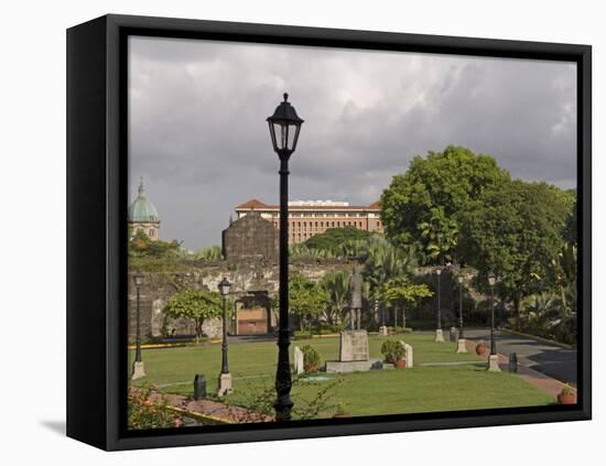 Intamuros City, Overview from the Fort Santiago, Manila, the Philippines, Southeast Asia-De Mann Jean-Pierre-Framed Stretched Canvas