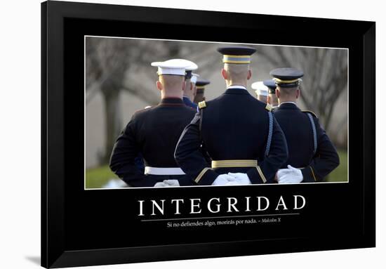 Integridad. Cita Inspiradora Y Póster Motivacional-null-Framed Photographic Print