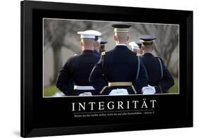 Integrität: Motivationsposter Mit Inspirierendem Zitat-null-Framed Photographic Print