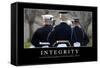 Integrity: Inspirational Quote and Motivational Poster-null-Framed Stretched Canvas