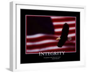 Integrity-null-Framed Art Print