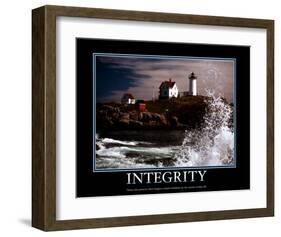 Integrity-null-Framed Art Print