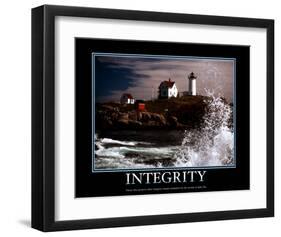 Integrity-null-Framed Art Print