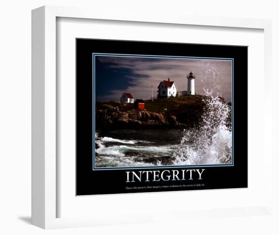 Integrity-null-Framed Art Print
