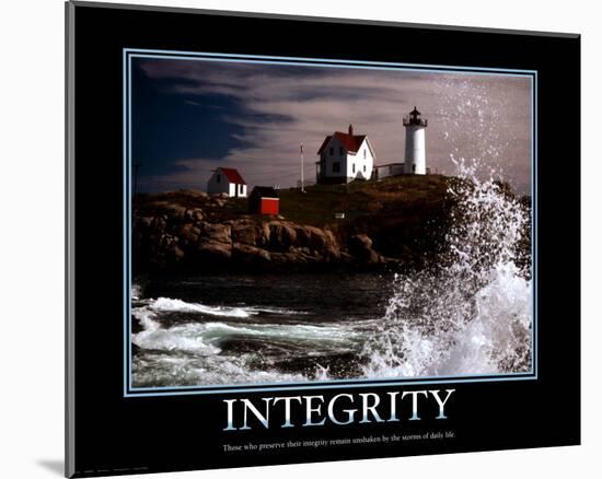 Integrity-null-Mounted Art Print