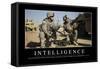 Intelligence: Inspirational Quote and Motivational Poster-null-Framed Stretched Canvas