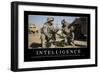 Intelligence: Inspirational Quote and Motivational Poster-null-Framed Photographic Print