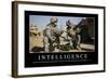 Intelligence: Inspirational Quote and Motivational Poster-null-Framed Photographic Print