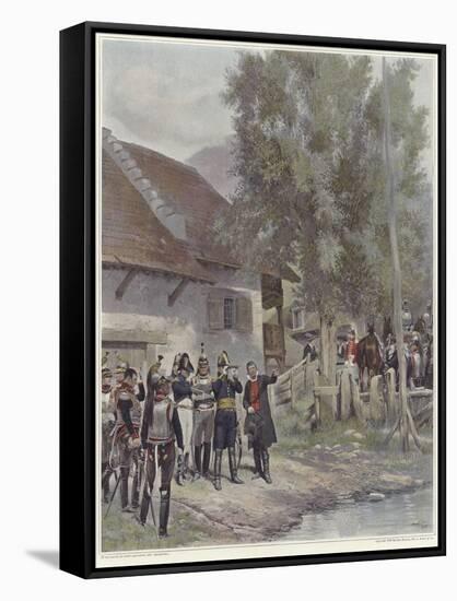 Intelligence Officers-Jean-Baptiste Edouard Detaille-Framed Stretched Canvas