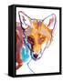 Intelligent Eyes, 2021, (mixed media on paper)-Mark Adlington-Framed Stretched Canvas