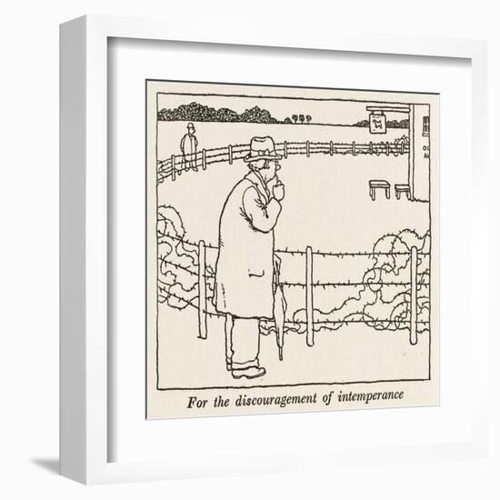 Intemperance-William Heath Robinson-Framed Art Print