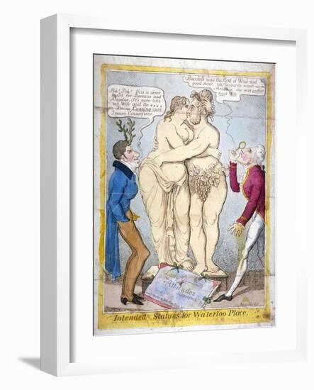 Intended Statues for Waterloo Place, 1821-JL Marks-Framed Premium Giclee Print